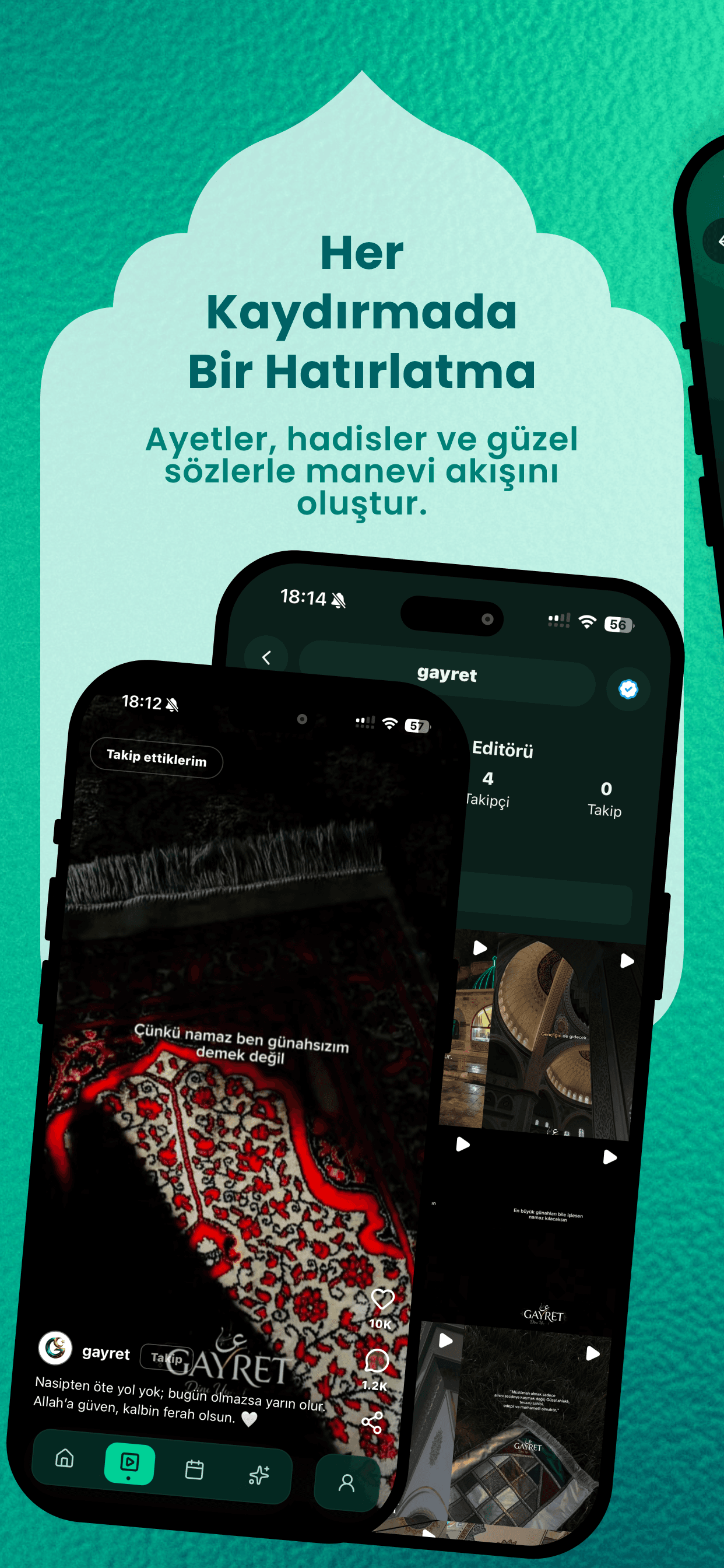 Gayret App Screen