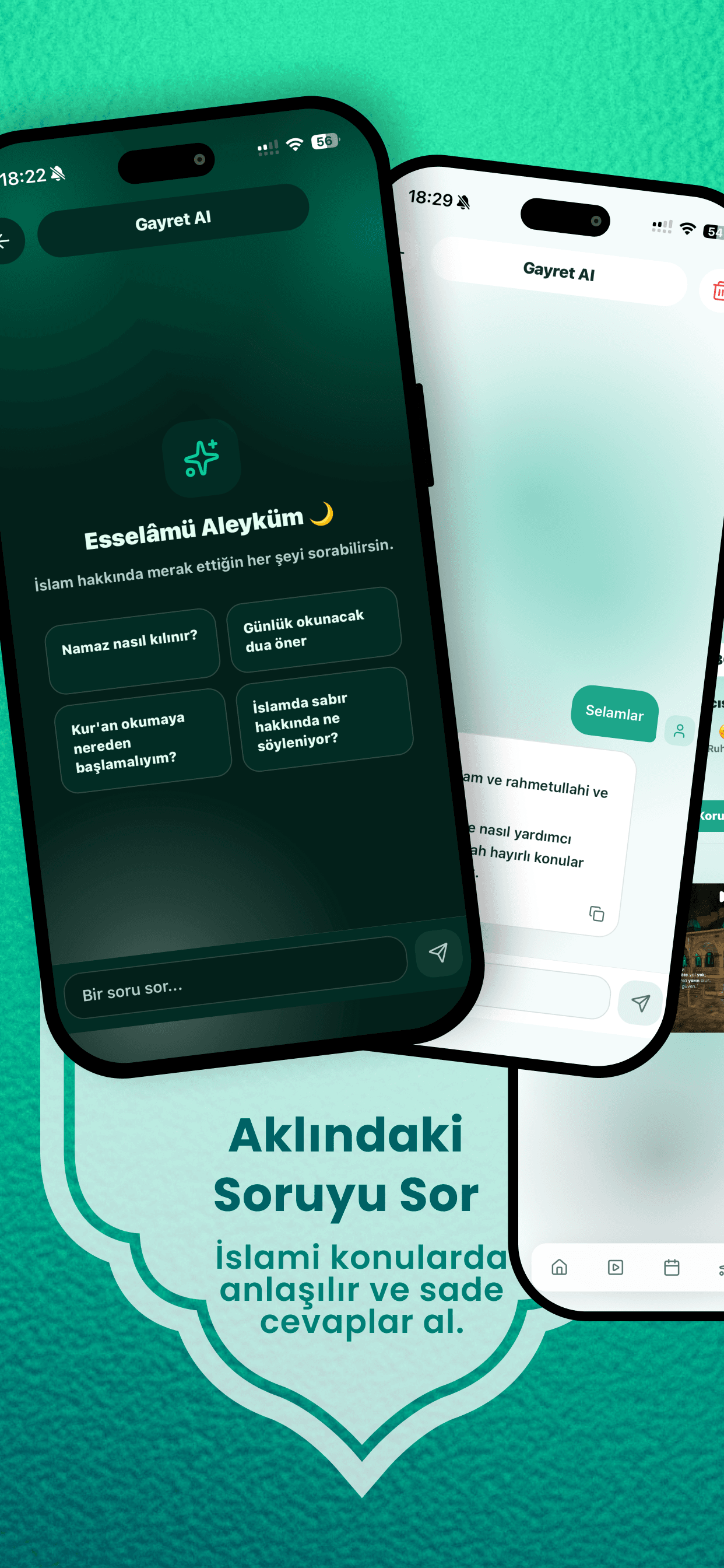 Gayret App Screen