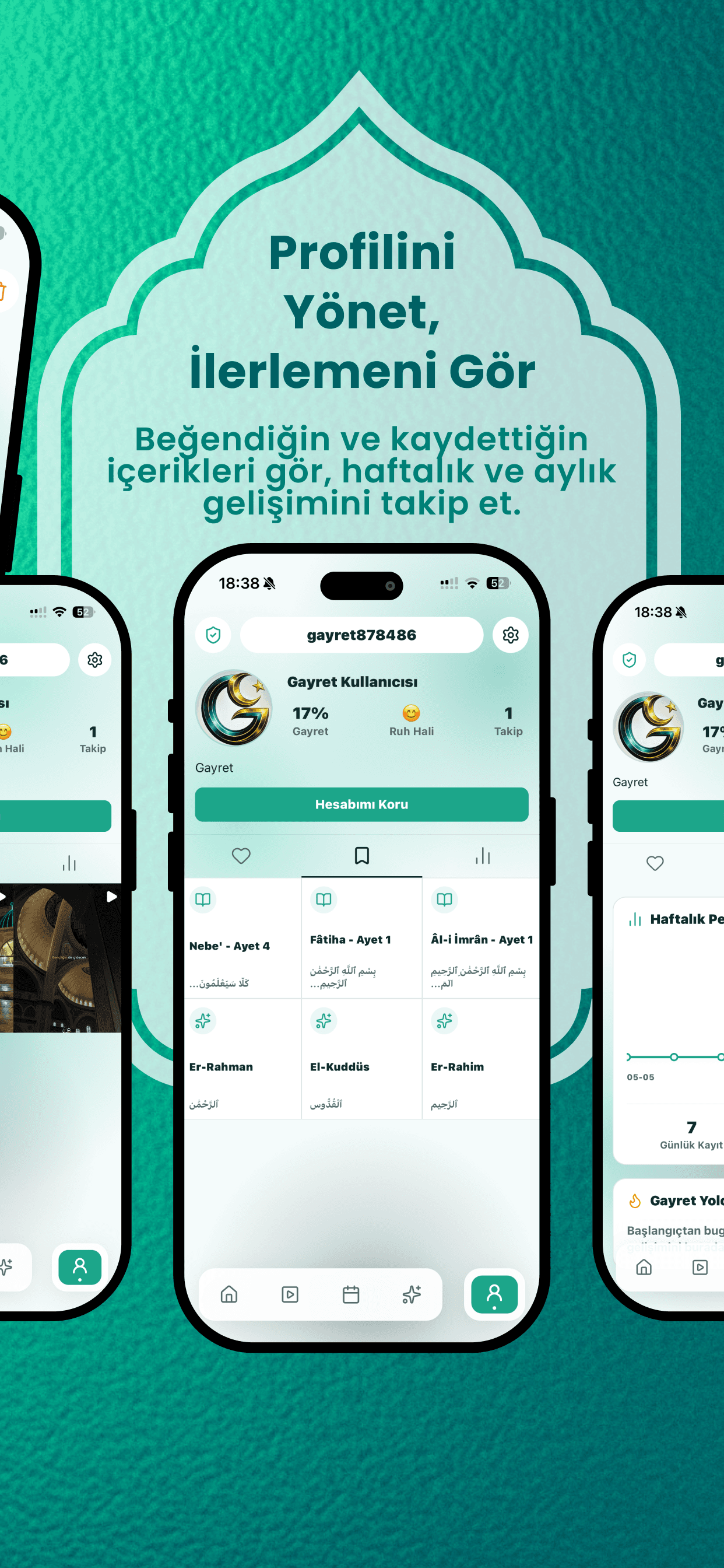 Gayret App Screen